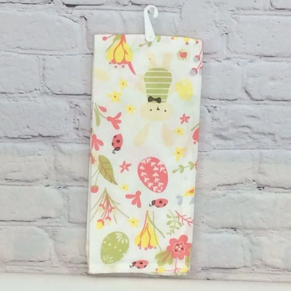 🌷Happy Easter🌷 3 Pc Kitchen Set Spring Pastel Dish Towel/Pot Holder/Oven Mitt